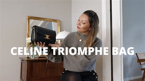 black celine triomphe|celine triomphe review.